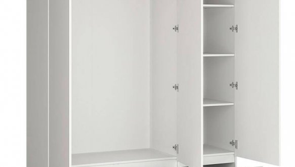 Шкаф SZF3D2S BRW Poland Erla 3 дверный белый 163 см 0