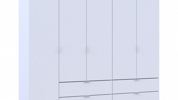 Шкаф Дорос Гелар белый 5 дверной 193,7 см 5