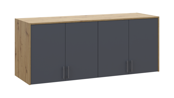 Антресоль висока Дорос Ронді графіт 4-дверна 160 см