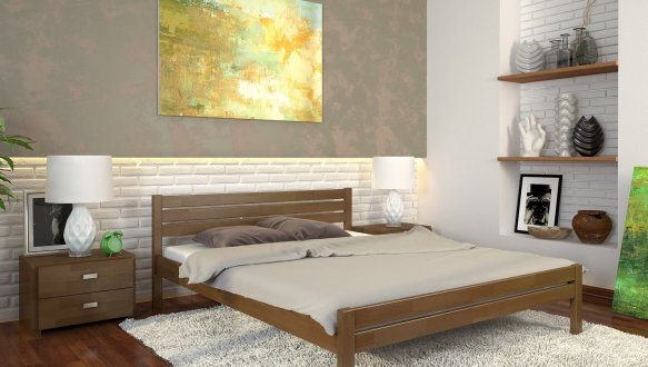 Ліжко дерев'яне ArborDrev Роял Сосна / Бук 0