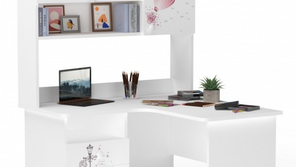 Стол угловой с надстройкой 17