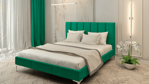 Ліжко м'яке двоспальне Лев Неаполь 5