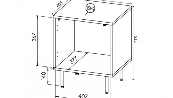 Тумба прикроватная 2 шт. Hole 5