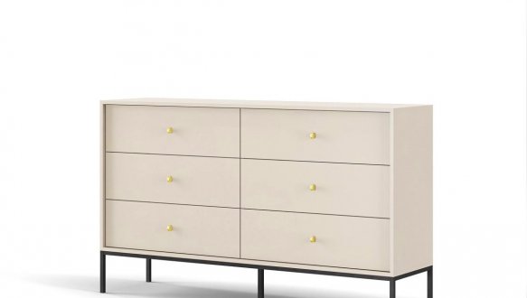 Комод Моно / Mono MKS154 Бежевий/чорні ніжки 2