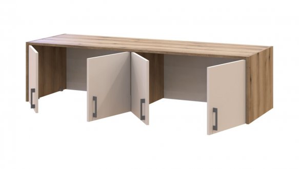 Антресоль Doros Ронді 4-дверна Дуб Артізан / Кашемір 3