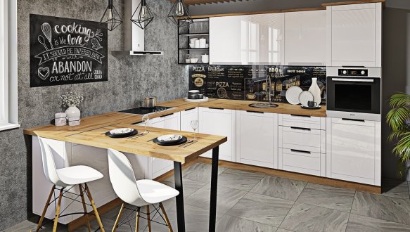 Модульная кухня Лофт глянец 14