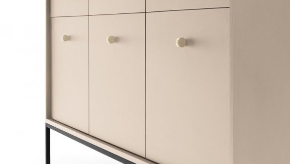 Комод Моно / Mono MKSZ154 Бежевий/чорні ніжки 4