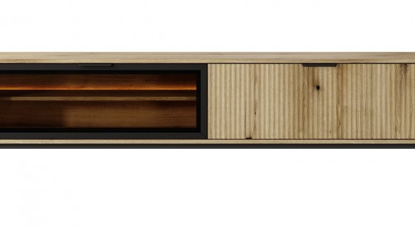 Тумба под ТВ Wilson/Вилсон RTV200 2D Дуб Эвок Perfect Home Ширина 200 см