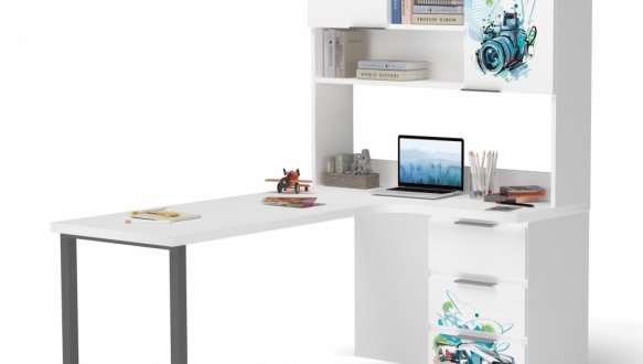 Стол с угловой надстройкой 0