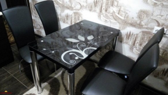 Стол Damar 80х60 Черный 3