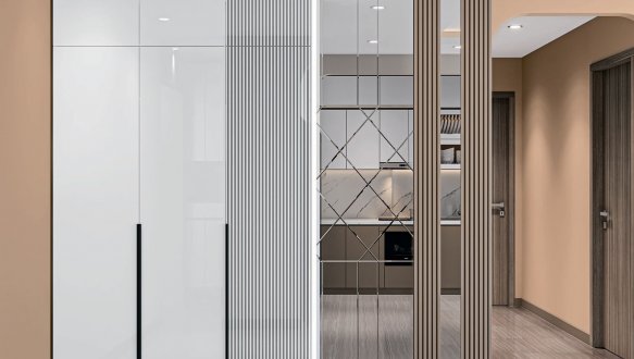 Шафа 3Д + антресоль 3Д Лайн Елегант