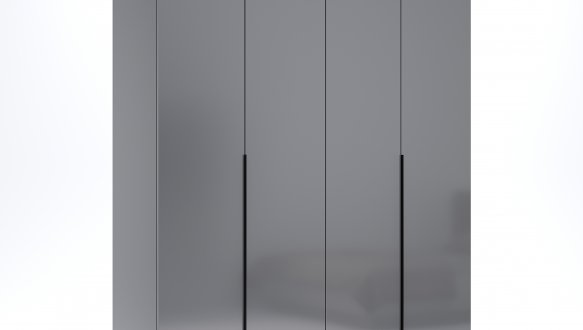 Шкаф 4дв Миромарк Тео 4 дверный графит 180 см
