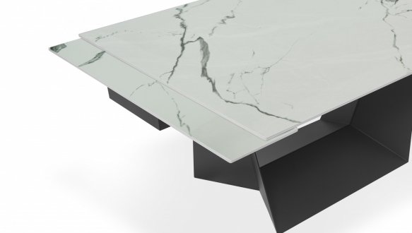 Стіл Edmund (120-160 см) Polar White Glossy 8