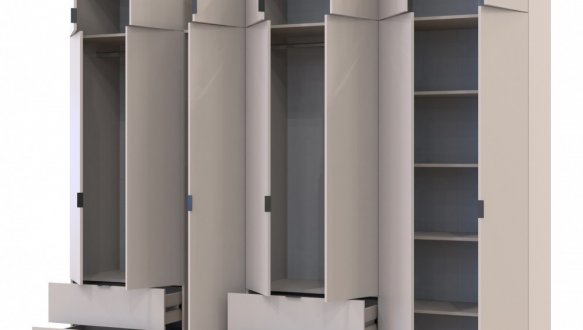 Шкаф для одежды Дорос Лукас кашемир 7 дверный 280 см 0