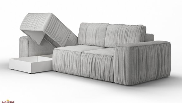 Кутовий диван розкладний єврокнижка Шик Галичина Стоун 330 см 16