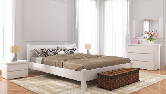 Ліжко дерев'яне ArborDrev Венеція Сосна / Бук Білий