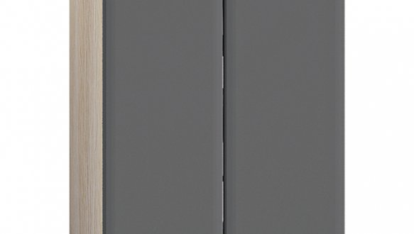 Шкаф верхний В70.92.2ДХай-Тек глянец перламутр