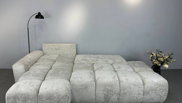 Кутовий диван розкладний крокуюча єврокнижка Елізіум Сапфір 277 см 4