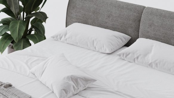 Кровать мягкая двуспальная Woodsoft Novara / Новара 3