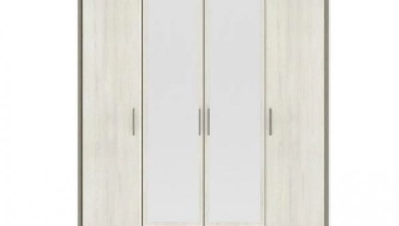 Шкаф 4Д Сокме Сара 4 дверный пино 181 см 0