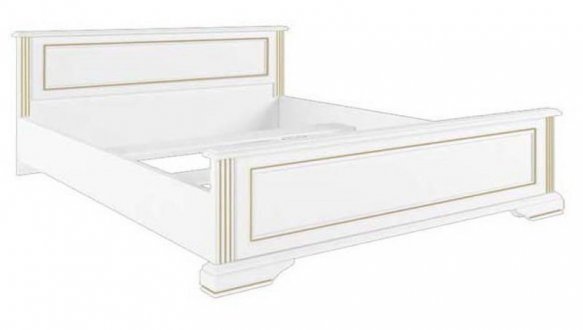 Кровать двуспальная Гербор 180 Вайт ДСП белое без вклада 0