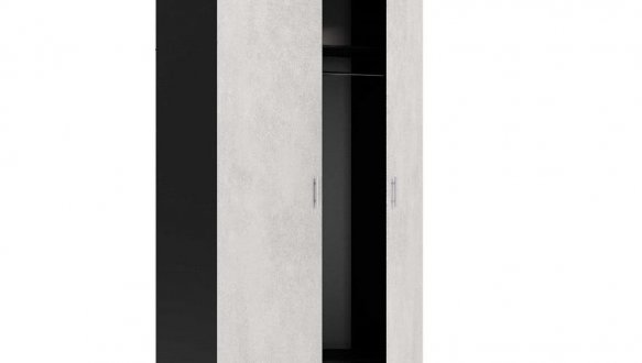 Шкаф 2д КС Терра 2 дверна графіт 100 см