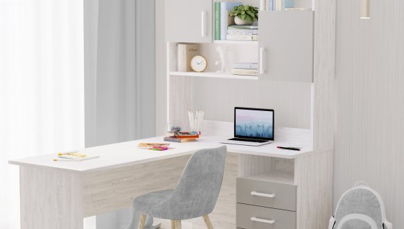 Стол угловой с надстройкой