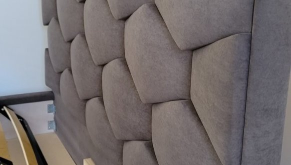 Ліжко м'яке двоспальне Городок меблі Алексіс з підйомним механізмом та нішею для білизни 3