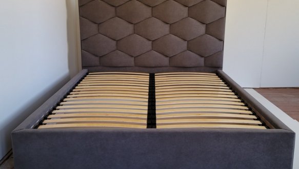 Ліжко м'яке двоспальне Городок меблі Алексіс без підйомного механізму 1