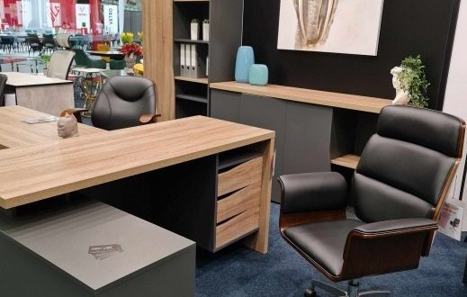 Комп'ютерний стіл Connect 3 Інтарсіо Правий/Лівий Дуб Сонома Трюфель/Антрацит 159 см 11