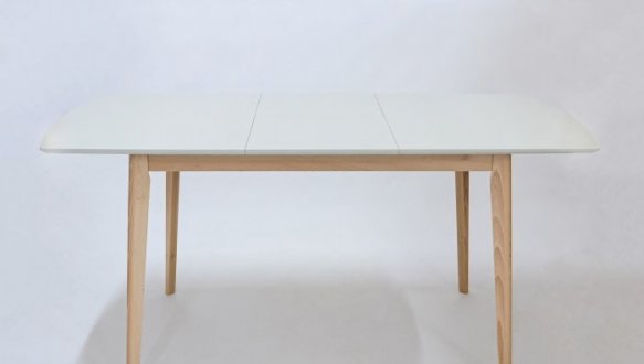 Стіл Exen II / Ексен II Інтарсіо Сірий Розкладний 120/160 см 0