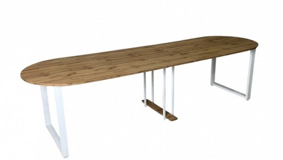 Стіл розкладний трансформер MebliRoMax Long Round / Лонг Раунд 90-350 см 17