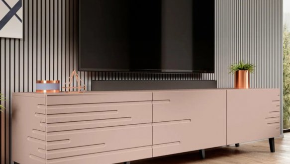 Тумба под ТВ Nova/Нова RTV186 Розовый Cama Ширина 186 см