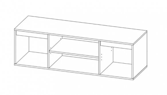 Тумба ТВ 2Д Нитро 0