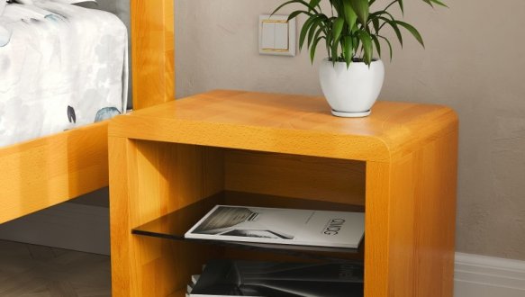 Тумба приліжкова Arbor Drev Gloria/Глорія скло 3