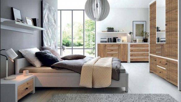 Спальня Kristina/Кристина ВМК-Украина №1 с шкафом 5D2S и тумбами