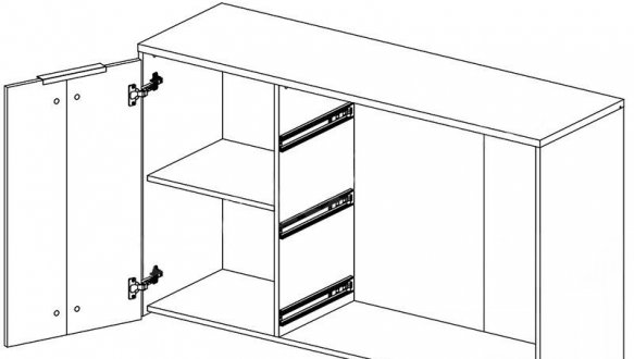 Комод 1D3S Аванти 3