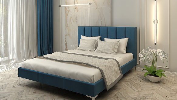 Ліжко м'яке двоспальне Лев Неаполь