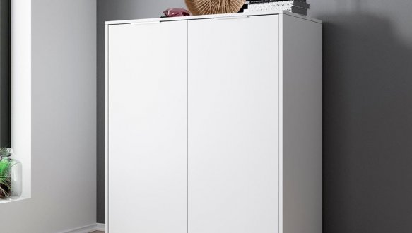 Комод Люція 2дв Білий глянець Міромарк