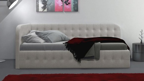 Ліжко м'яке Городок Флора з підйомним механізмом