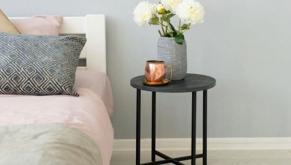 Столик Модерн S вугільний камінь 2