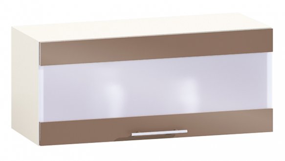 Шафа верхня В80.36.1СК. Бар Фарбований високий глянець з друком