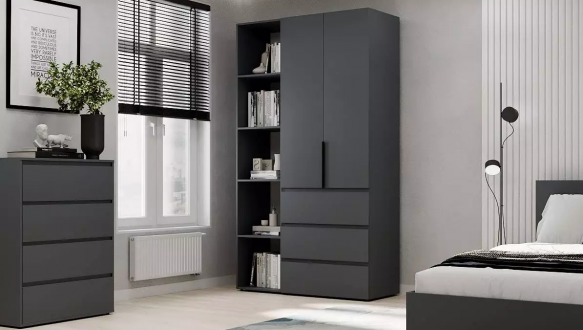 Шафа розпашна комбінована 2 дверна Art In Head №7 Light 120 см