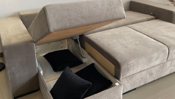 Кутовий диван розкладний єврокнижка Лоренцо Меблі Стиль 263 х 163 см 1