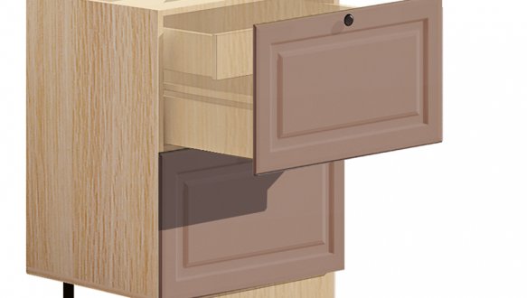 Тумба нижняя Н60.82.2Я+1Я внутр. Атланта глянец