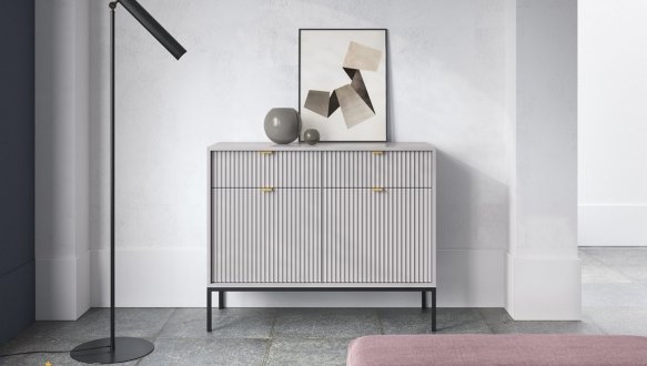 Модульна гостиная Серый/Черные ножки Nova 3