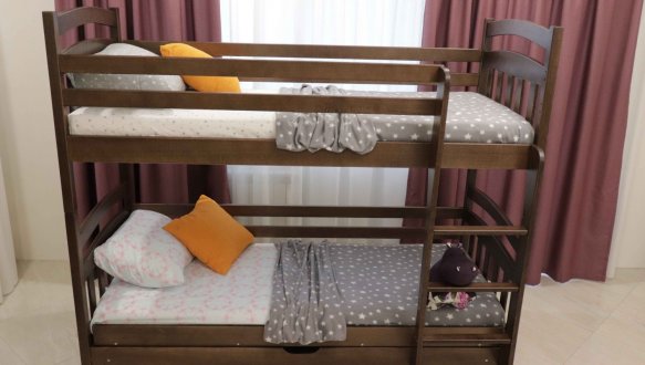 Двоярусне ліжко з підйомним механізмом Бембі 5