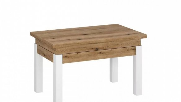  Стол-трансформер B-Fly Art In Head Дуб Эвок / Белый бриллиант 2