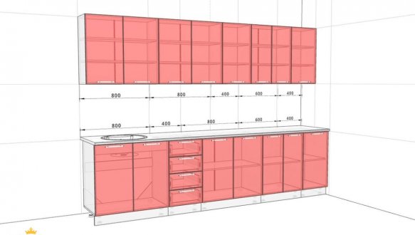 Кухонний комплект Еко 3,0 м 4