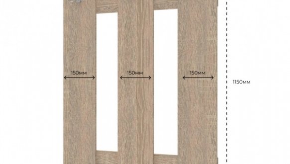 Вішалка для одягу дуб сонома Н1 0